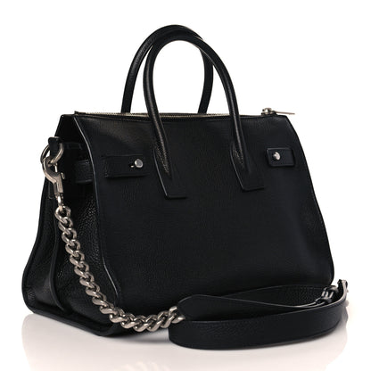 Saint Laurent Grained Calfskin Baby Supple Sac De Jour Black 3 of 10
