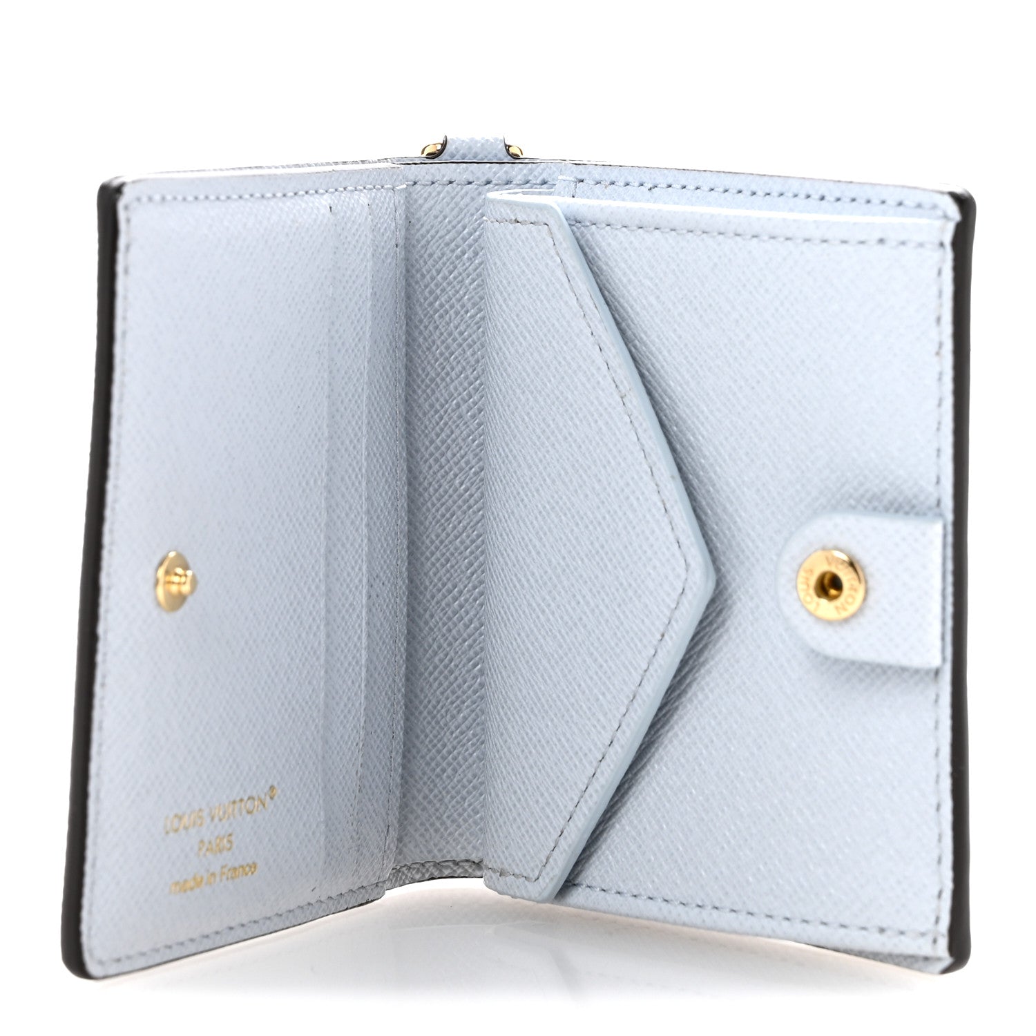 Louis Vuitton Monogram LV Charms Pocket Wallet Azure Blue 5 of 7