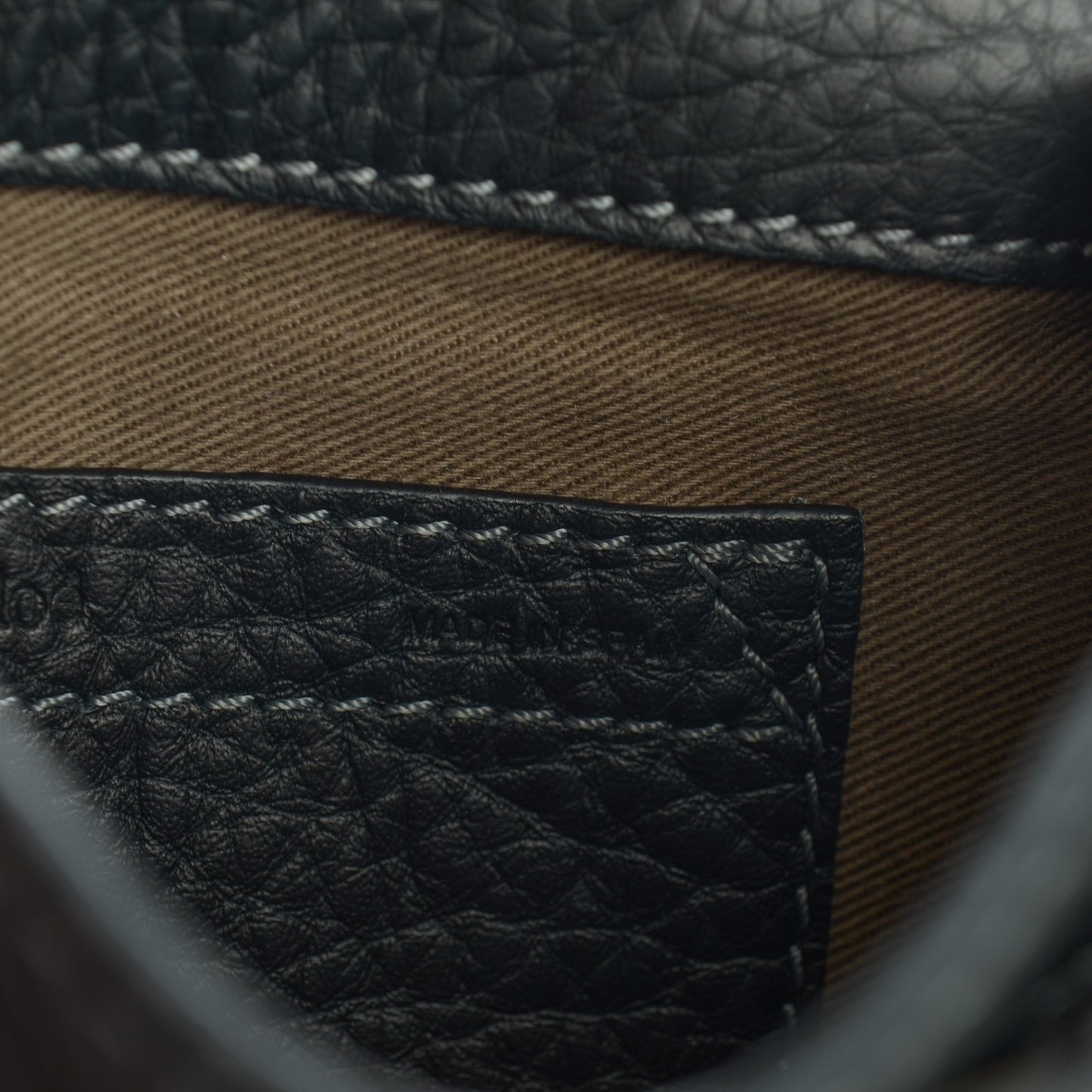 Calfskin Mini Marcie Round Crossbody Bag Black
