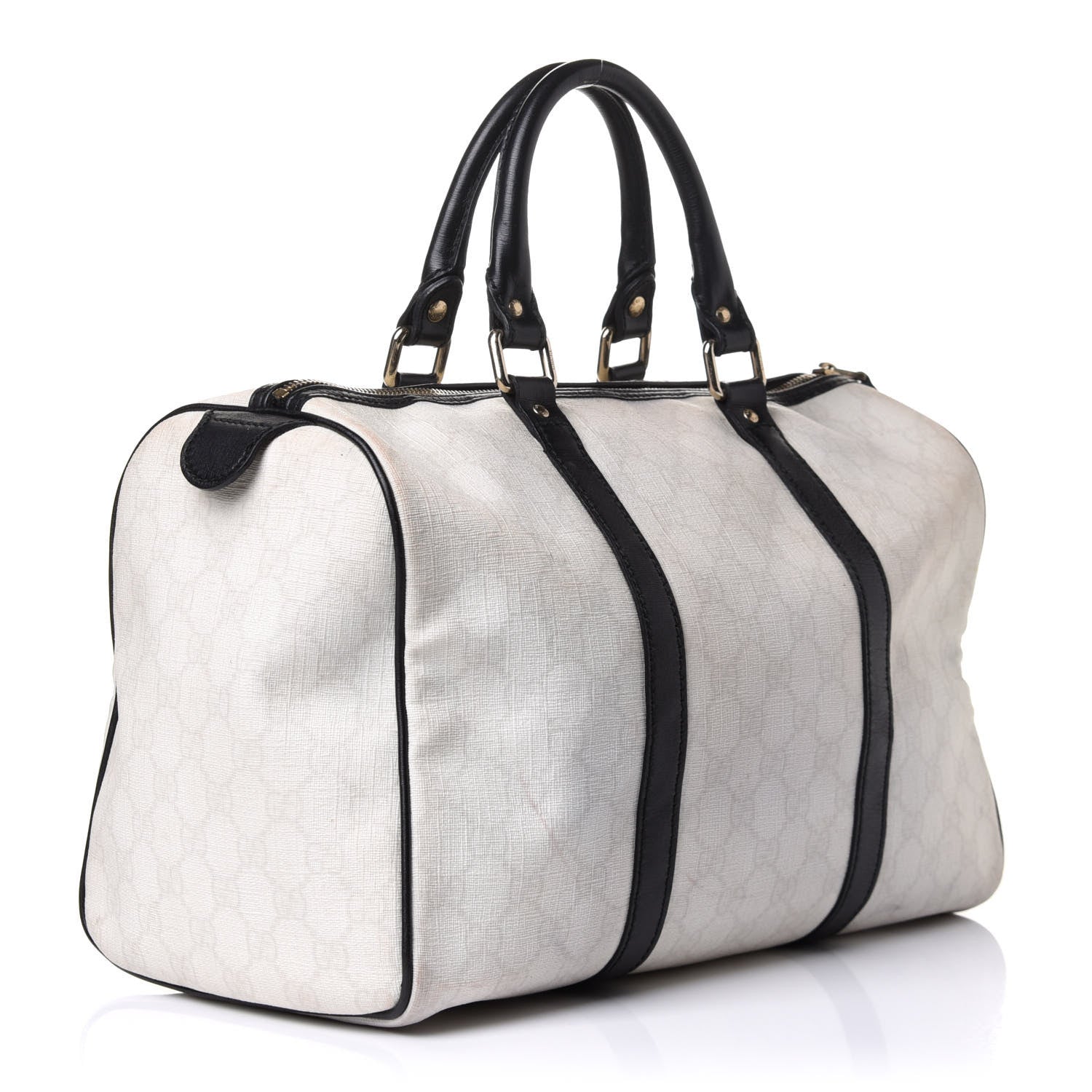 Gucci GG Plus Monogram Medium Joy Boston White Black 3 of 19