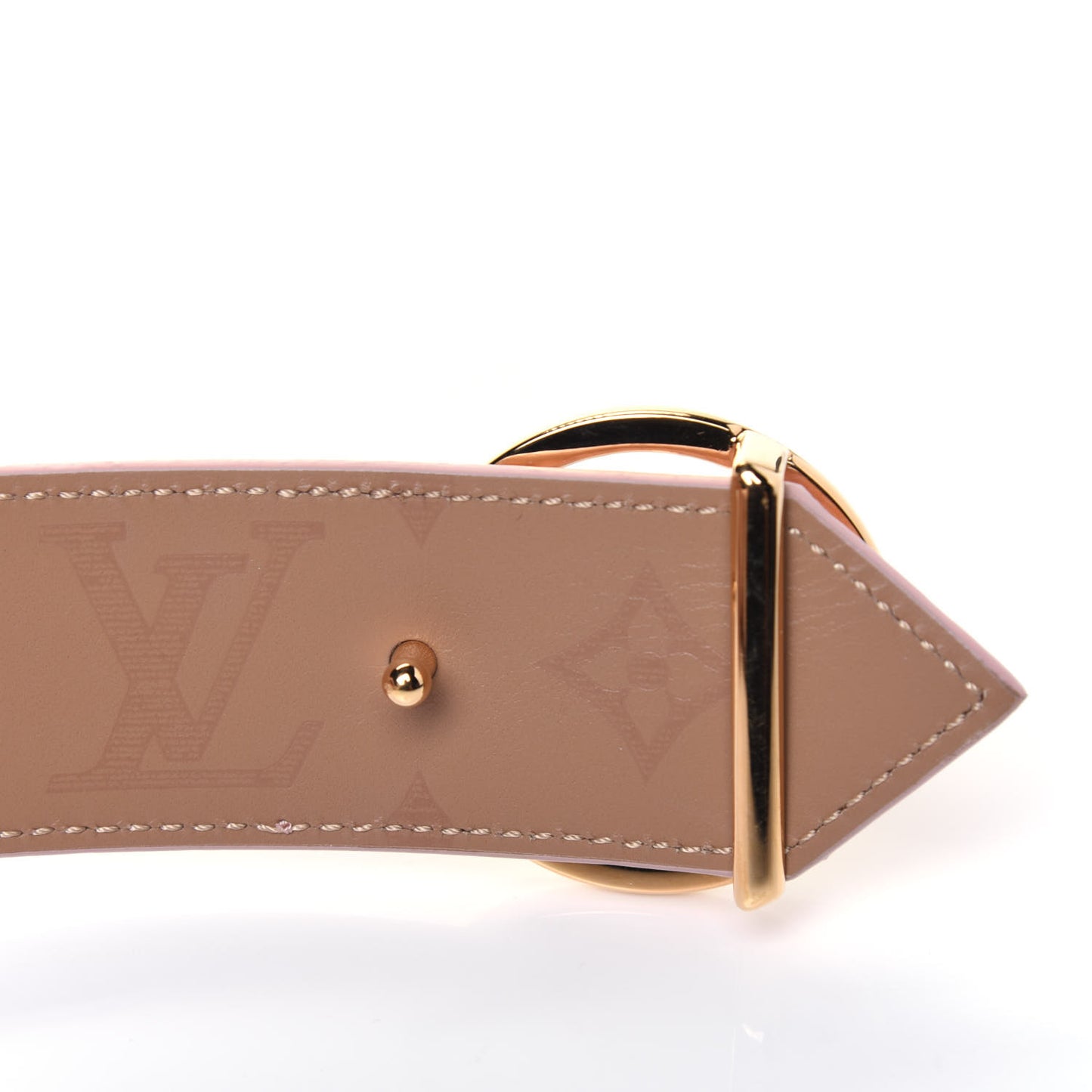 Monogram Epi LV Circle Reversible Belt 80 32 Rose Ballerine