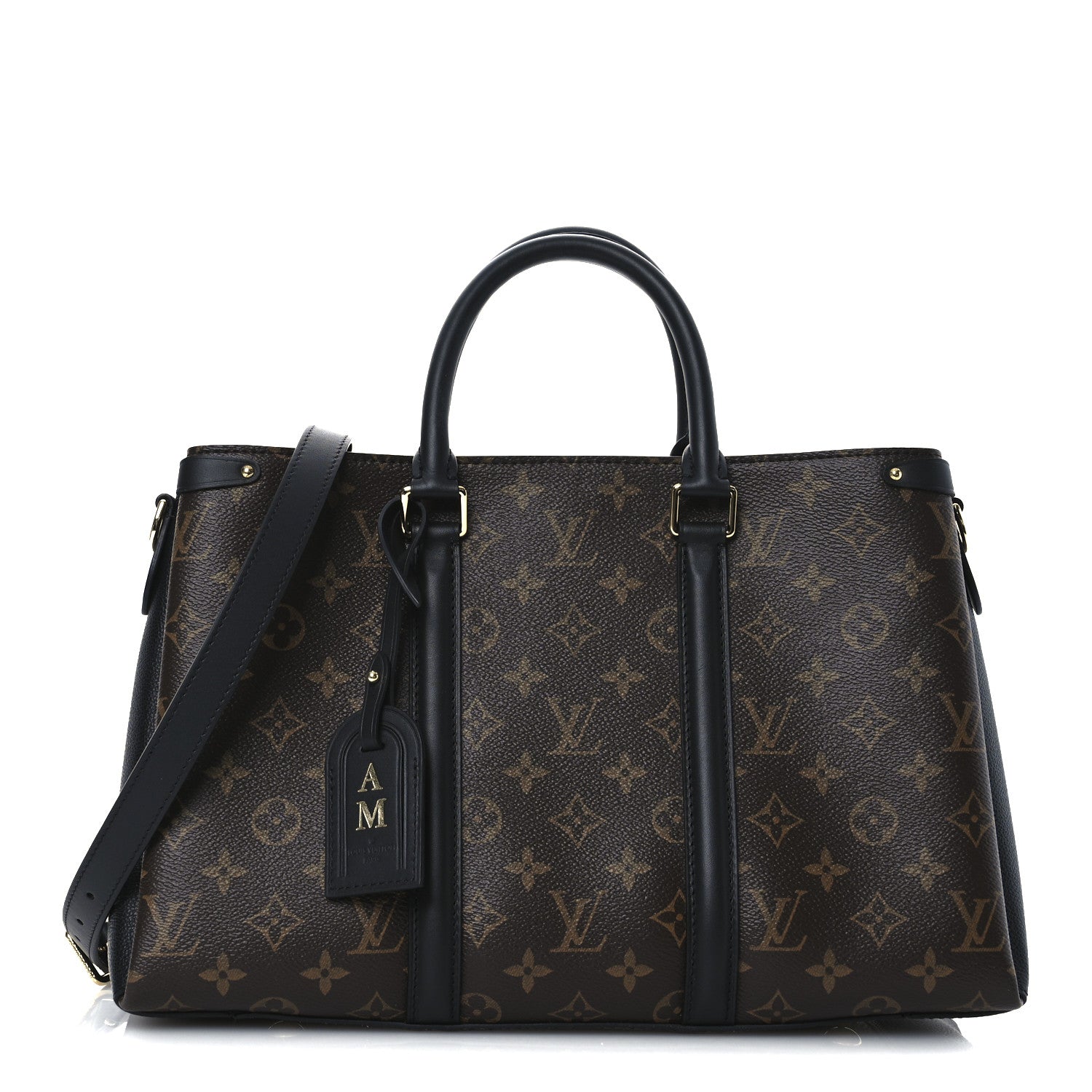 Louis Vuitton Monogram Soufflot MM Black 1 of 15