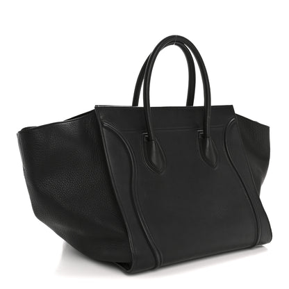 Celine Grained Calfskin Medium Phantom Luggage Black 3 of 14