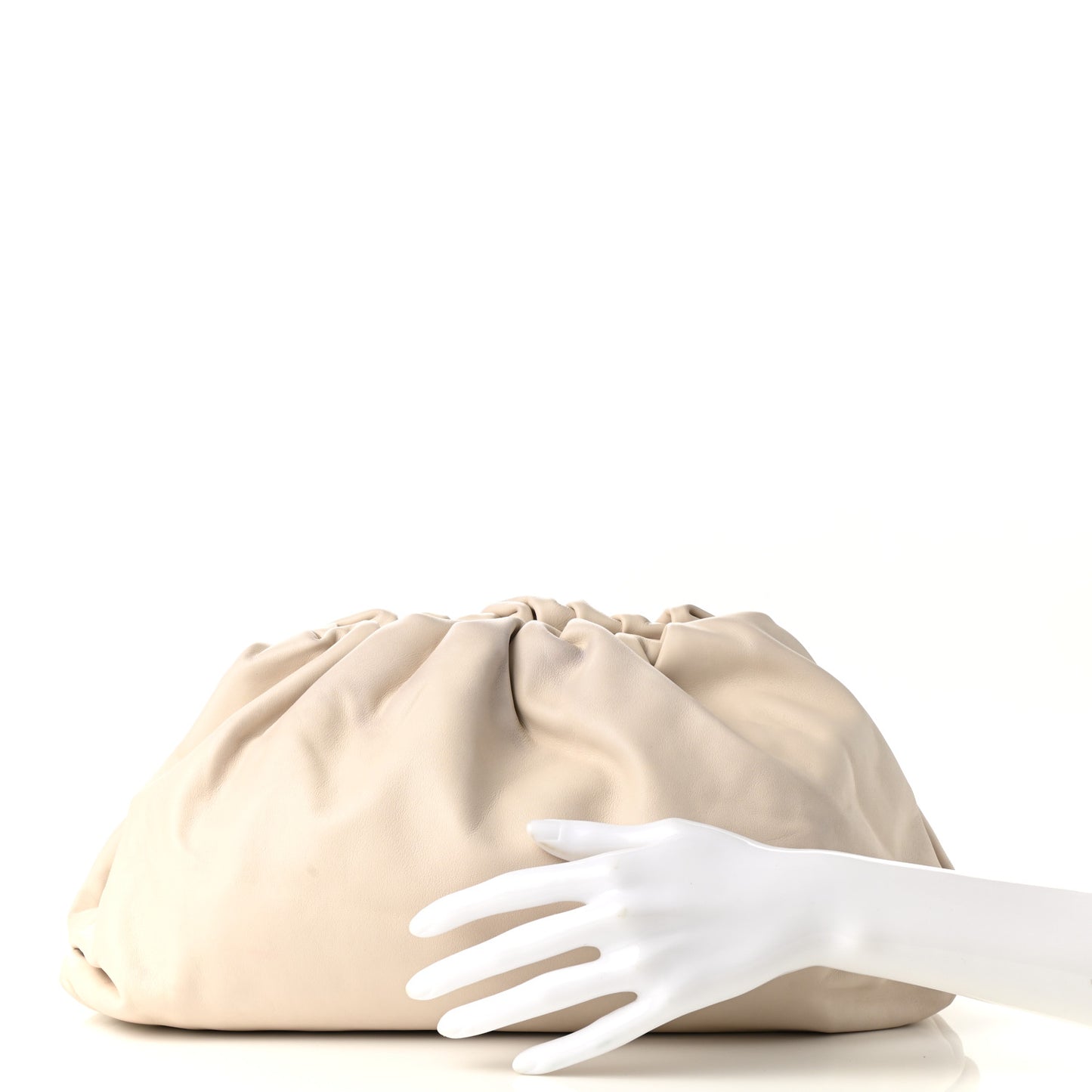 Smooth Butter Calf The Pouch Oversized Clutch Plaster