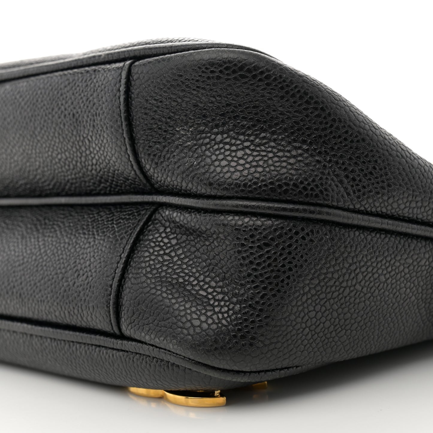 Caviar Triple CC Shoulder Bag Black