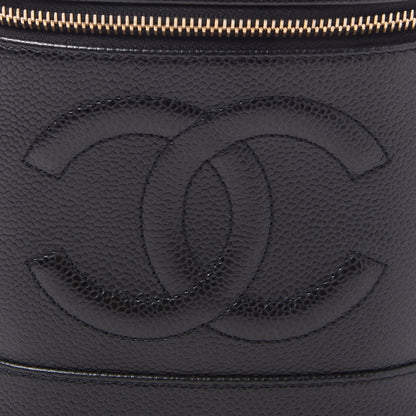 Chanel Caviar Vanity Cosmetic Case Black 7 of 9