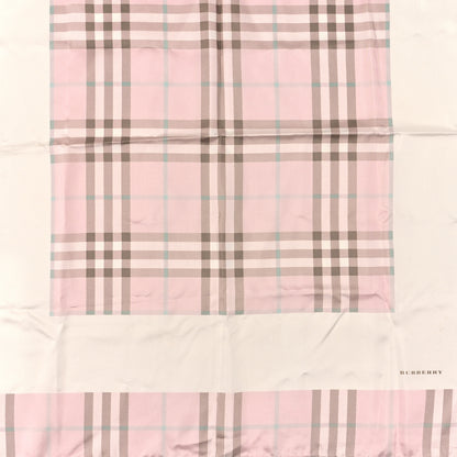 Burberry Silk Candy Check Square Scarf Pink 2 of 3