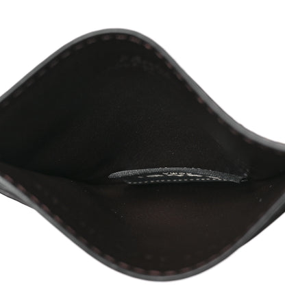 Fendi Vitello Soft Bi-Color FF 1974 Embossed Card Holder Maya Black 5 of 7