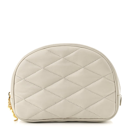 Saint Laurent Lambskin Quilted Lolita Cosmetic Pouch Crema Soft 1 of 10