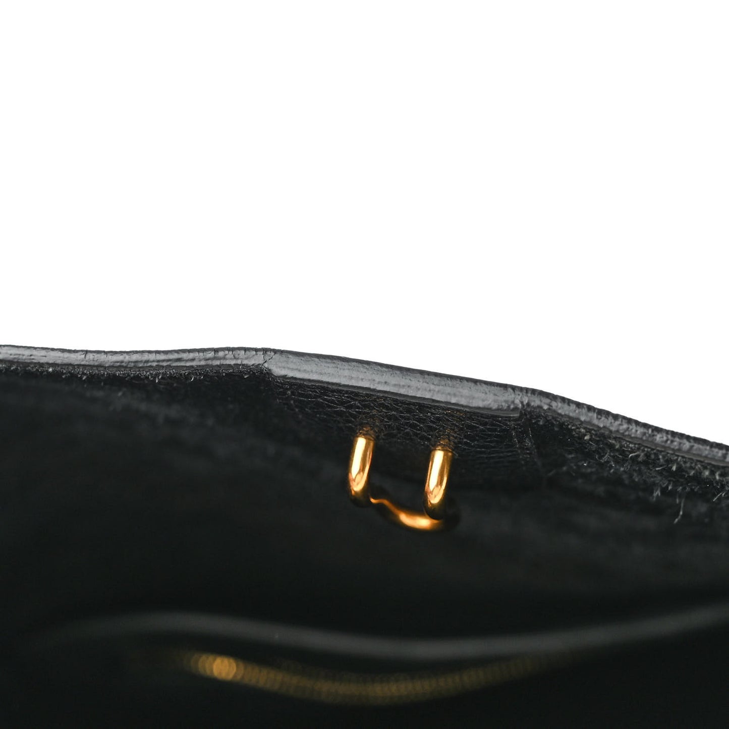 Soft Grained Calfskin Sangle Bucket Bag Black