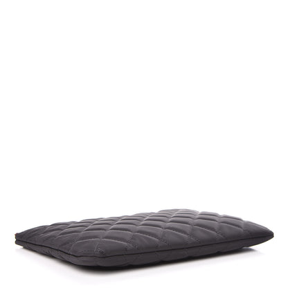 Chanel Nylon Quilted Medium Cosmetic Case Black 4 of 12