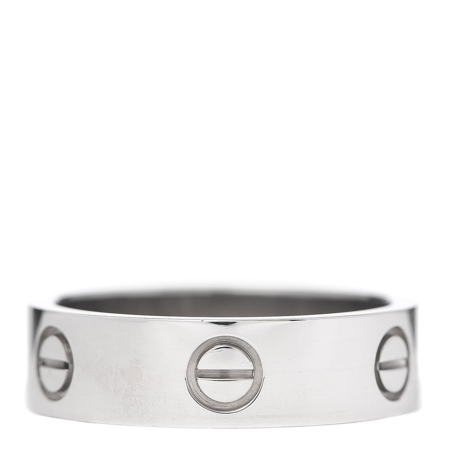 Cartier 18K White Gold 5.5mm LOVE Ring 60 9 3 of 4