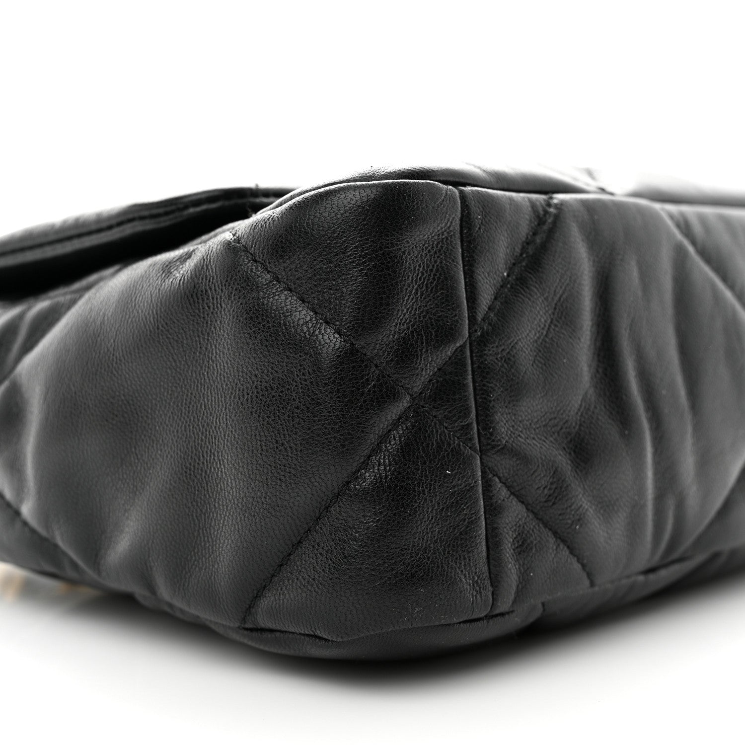 Chanel Goatskin Quilted Medium Chanel 19 Flap Black 9 of 10