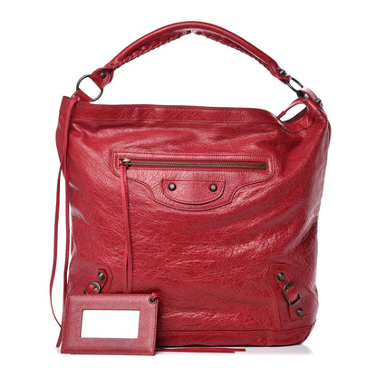 Balenciaga Chevre Classic Hardware Day Hobo Rouge Theatre 1 of 9