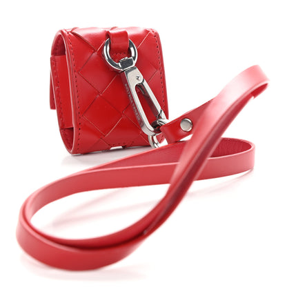 Bottega Veneta Nappa Maxi Intrecciato Airpods Case Red 3 of 8