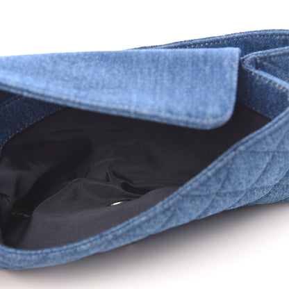 Chanel Denim Fringe Medium Single Flap Bag Blue 10 of 13