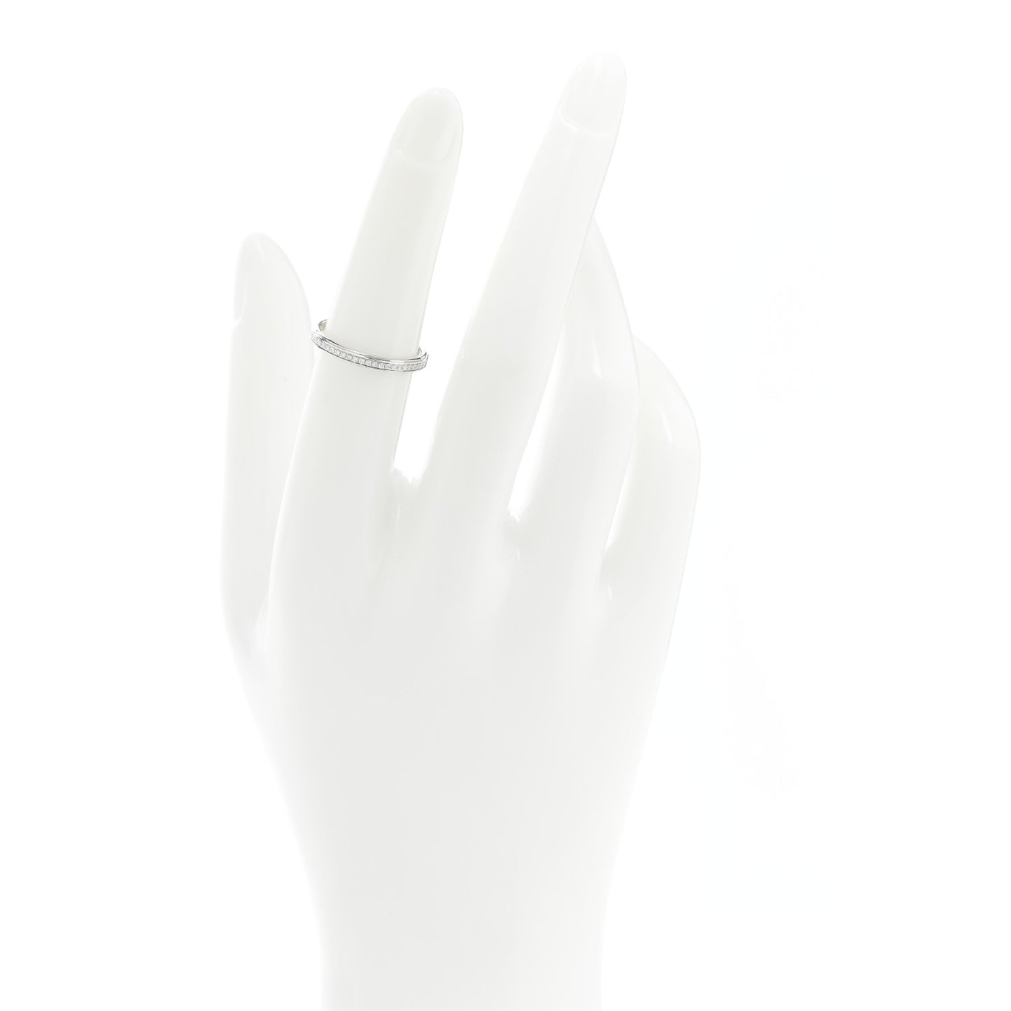 Platinum Diamond 2.3mm D'Amour Wedding Band Ring 51 5.75