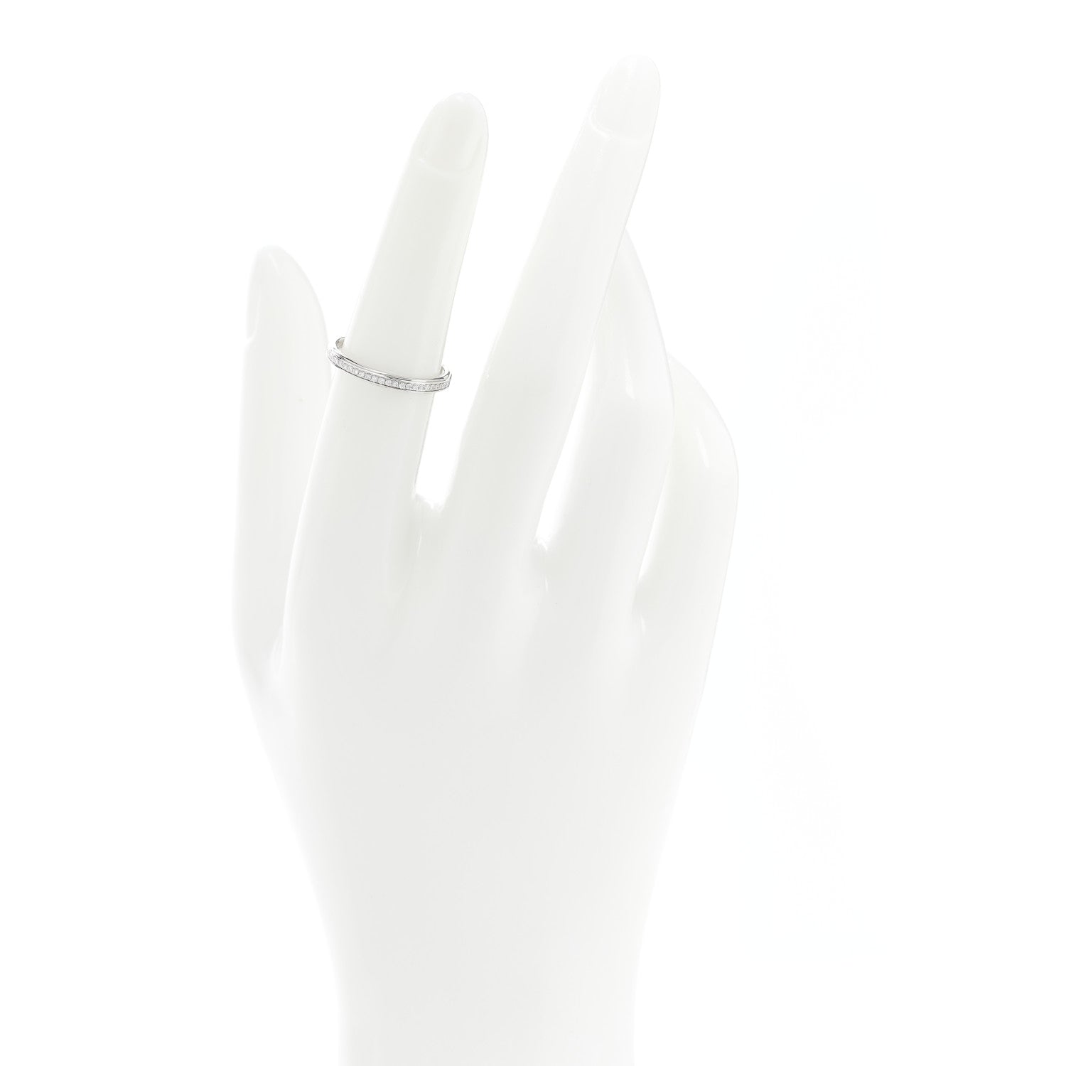 Cartier Platinum Diamond 2.3mm D'Amour Wedding Band Ring 51 5.75 2 of 5