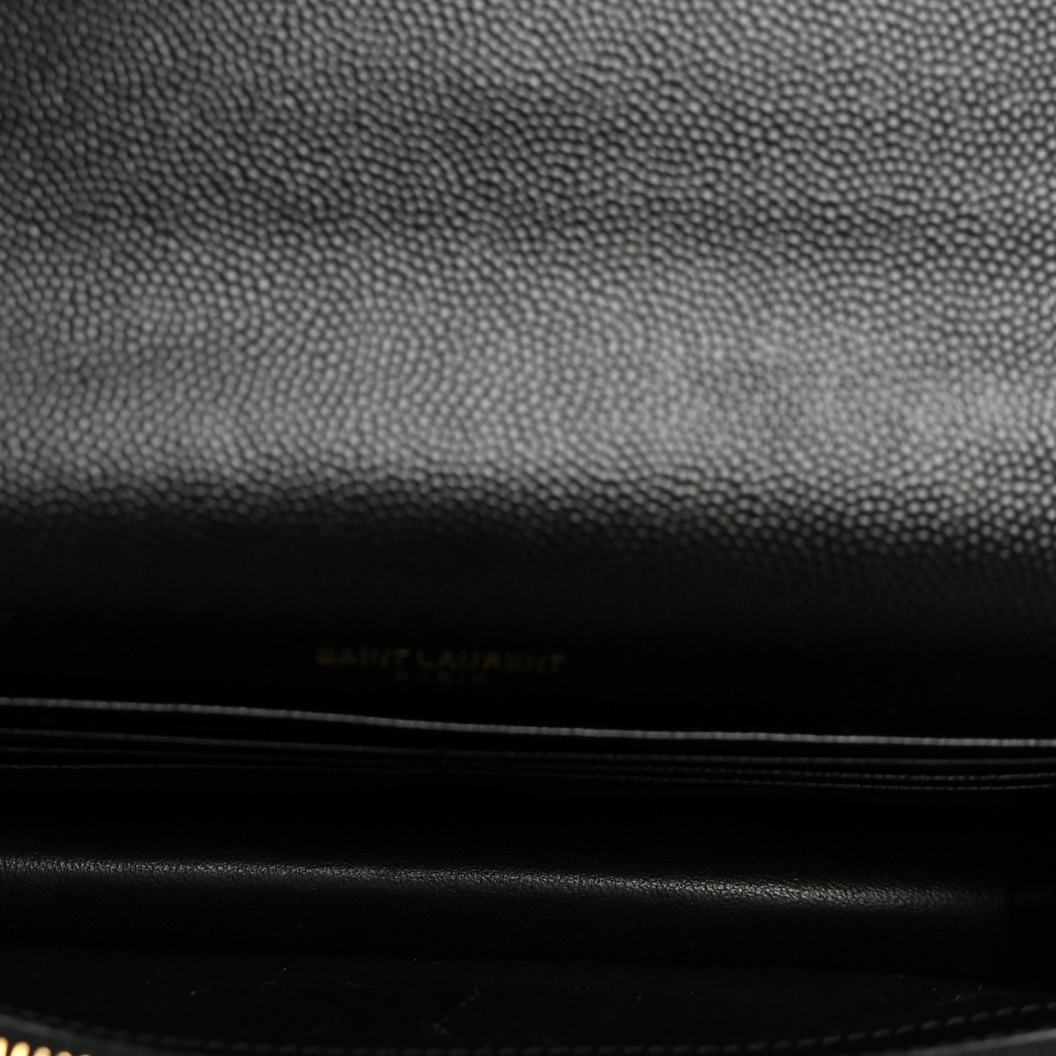 Saint Laurent Grain De Poudre Classic Monogram Kate Tassel Chain Wallet Black 5 of 10