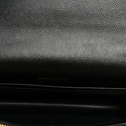 Saint Laurent Grain De Poudre Classic Monogram Kate Tassel Chain Wallet Black 5 of 10