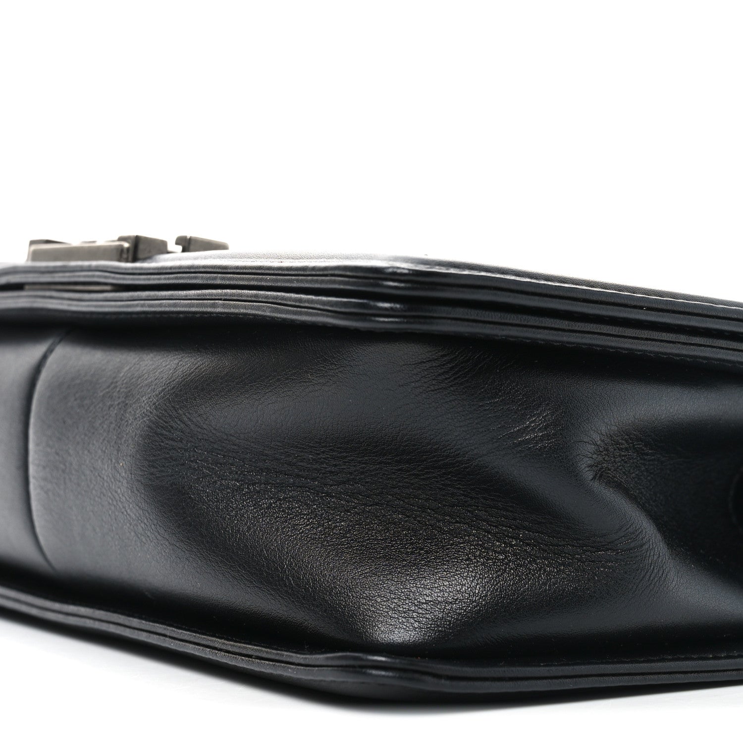 Chanel Calfskin Woven Medium Boy Flap Black White 10 of 10