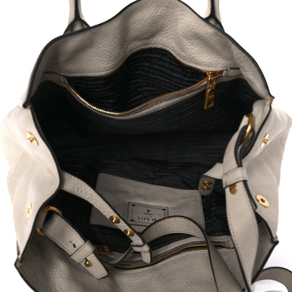 Prada Vitello Daino Tote Talco 4 of 11