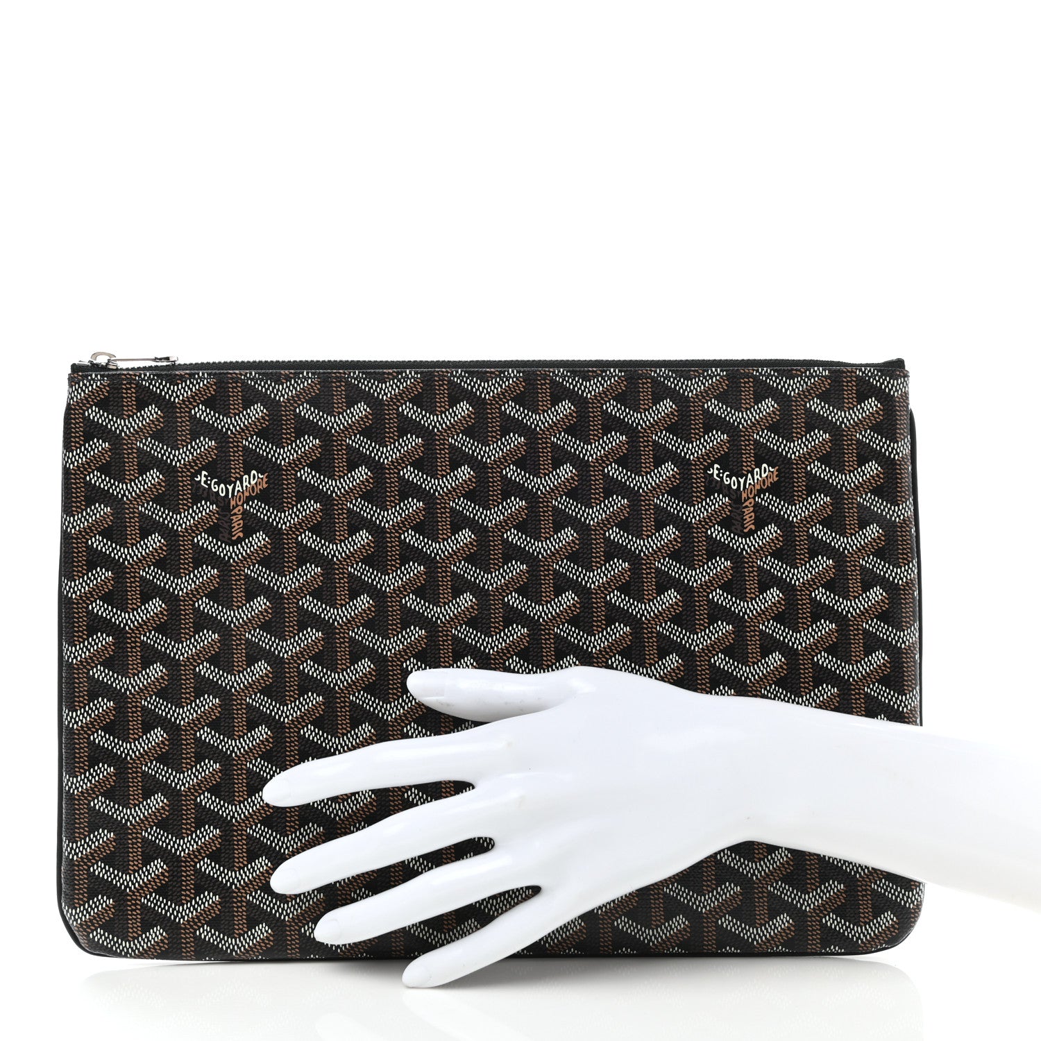 Goyard Goyardine Senat Pochette MM Black 2 of 9