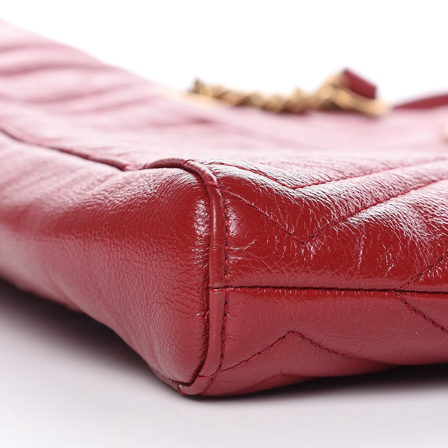 Azalea Calfskin Matelasse Medium GG Marmont Slim Tote Romantic Cerise