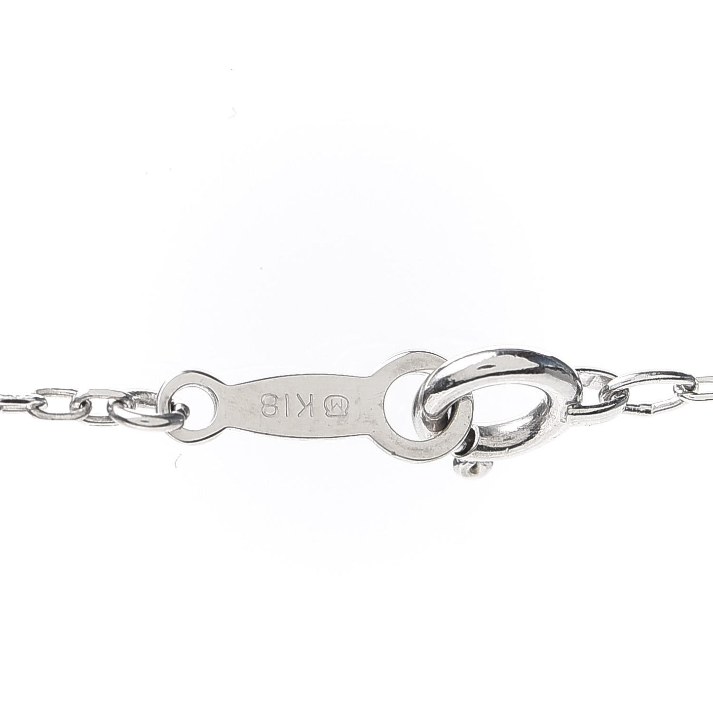 18K White Gold Akoya Pearl 4mm Heart Pendant Necklace