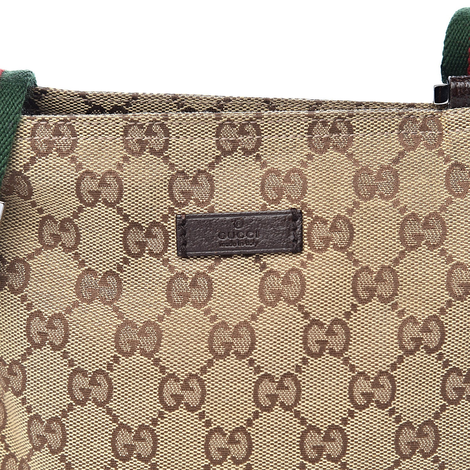 Gucci Monogram Web Small Flat Messenger Bag Brown 11 of 11
