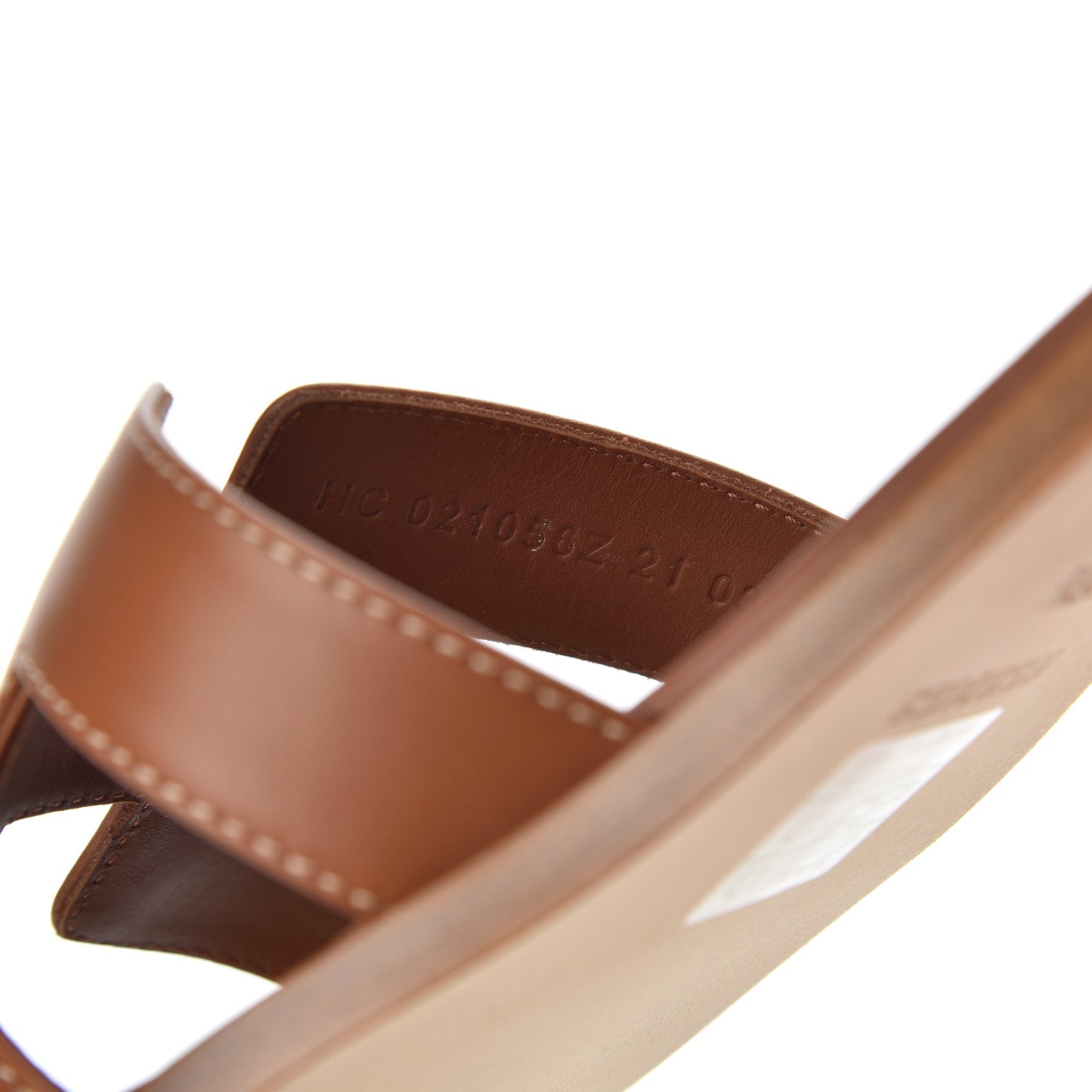 Box Calfskin Oran Sandals 36.5 Gold