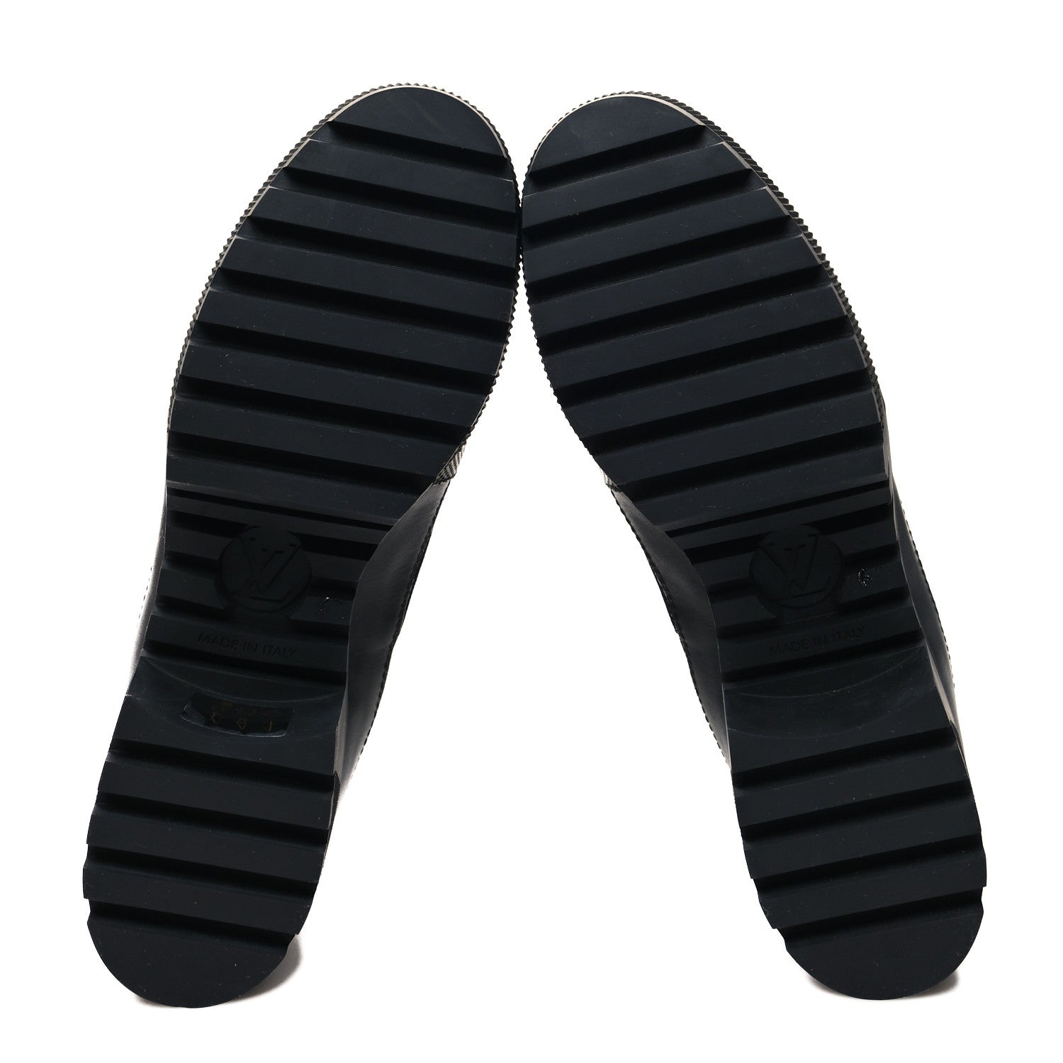 Louis Vuitton Suede Calfskin Jacquard Since 1854 Laureate Platform Desert Boots 40 Black 5 of 7