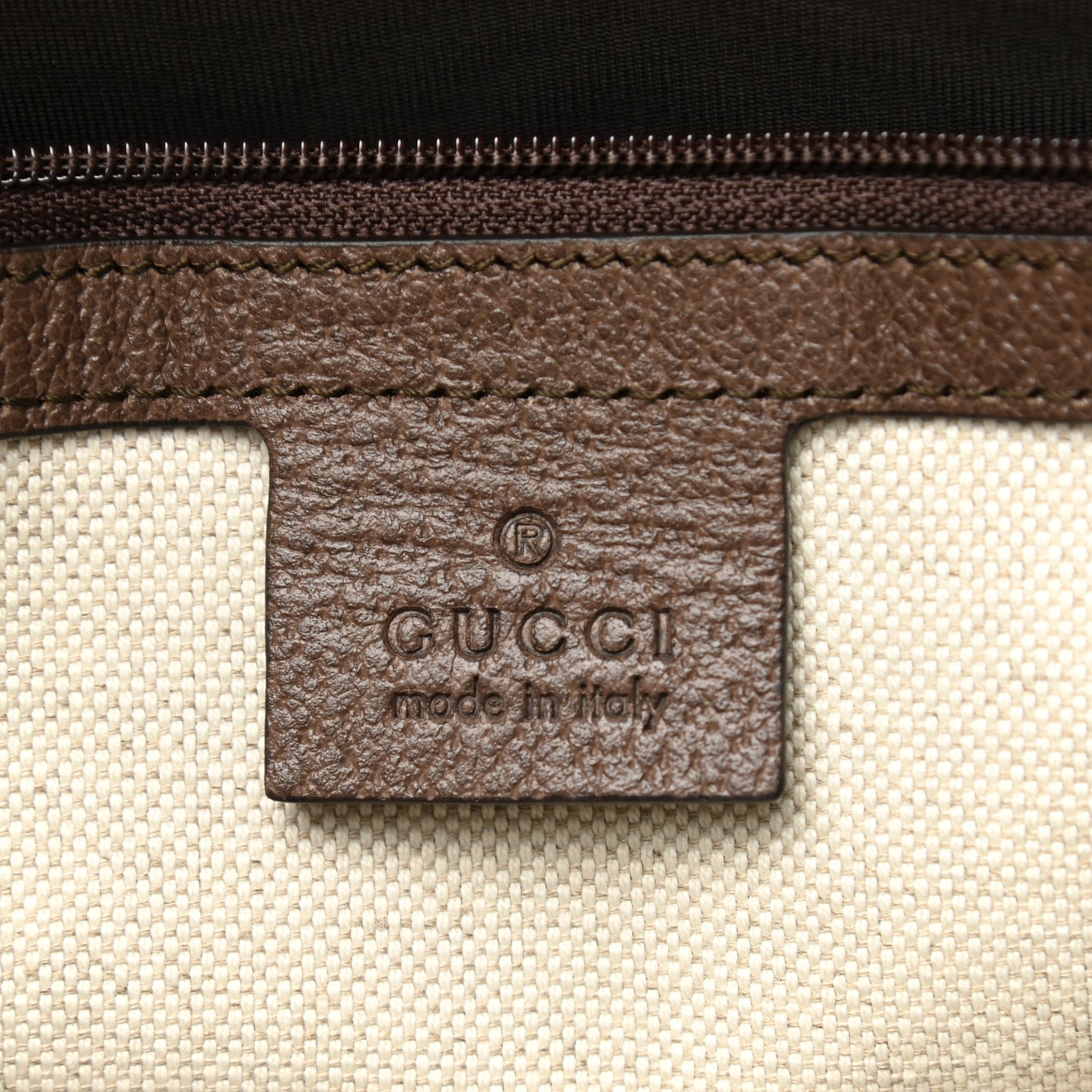 GG Supreme Monogram Web Toiletry Case Brown