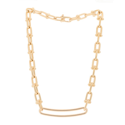 Tiffany 18K Rose Gold HardWear Elongated Link Necklace 3 of 5