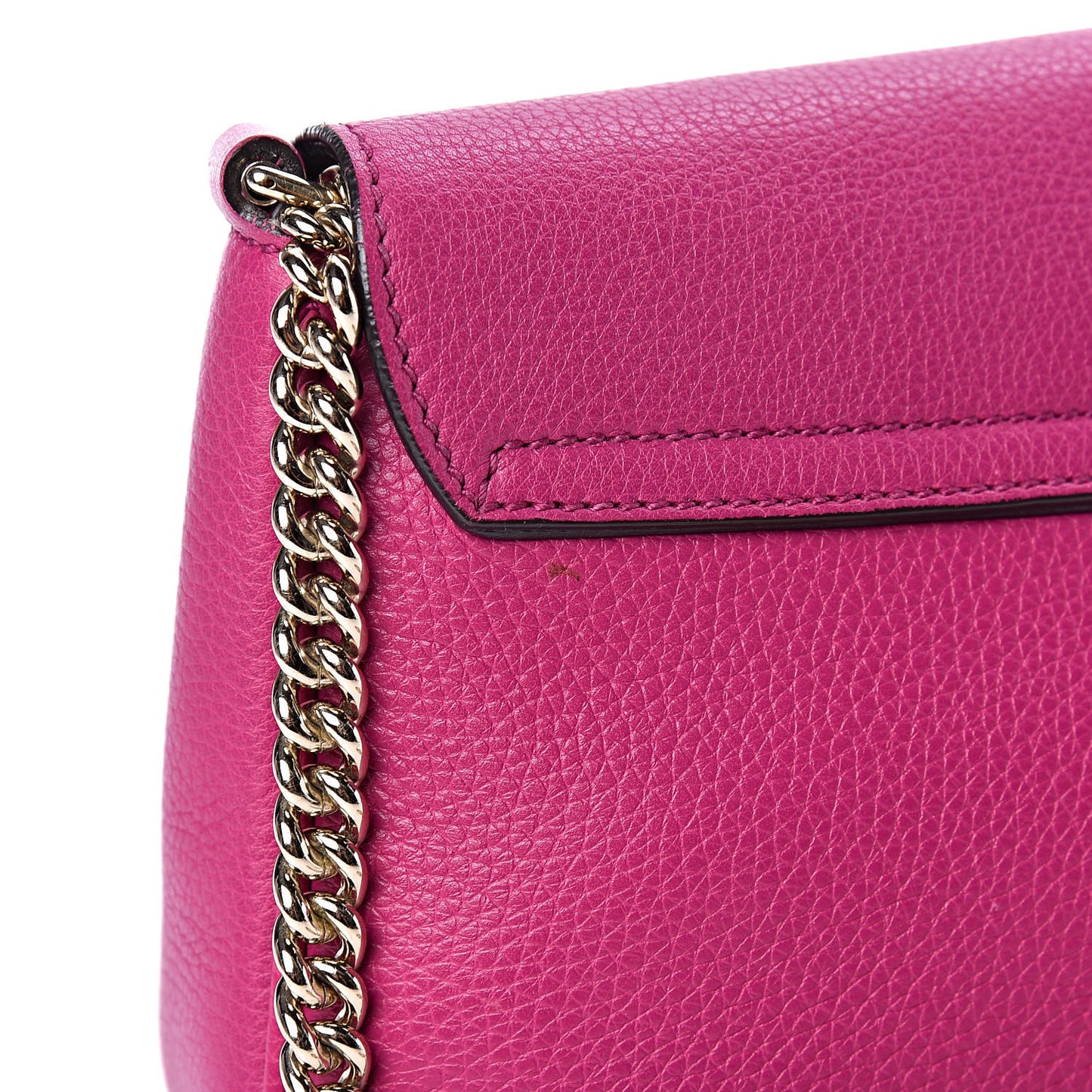 Cellarius Calfskin Medium Soho Flap Crossbody Bright Bouganville