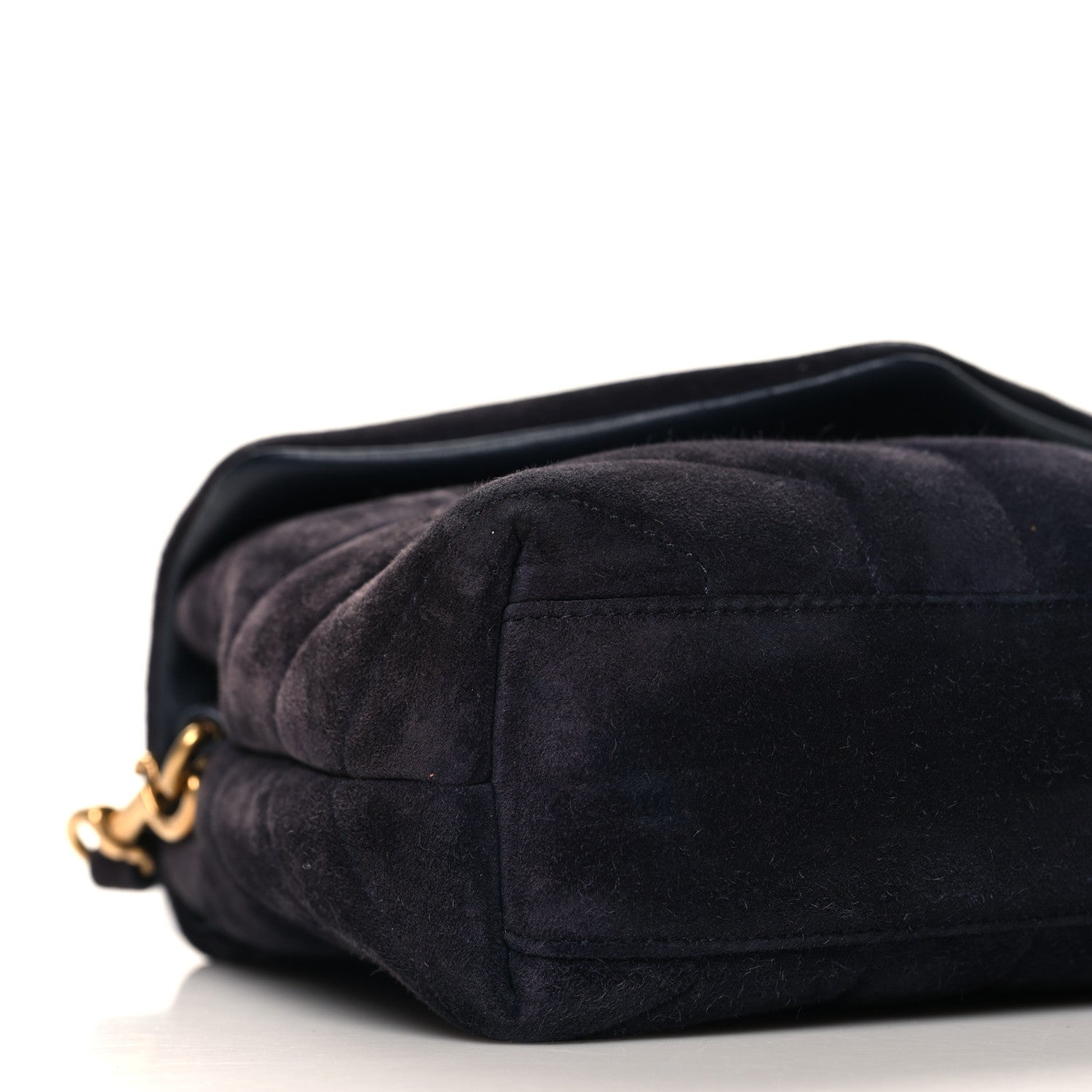 Saint Laurent Suede Toy Loulou Shoulder Bag Deep Marine 7 of 13