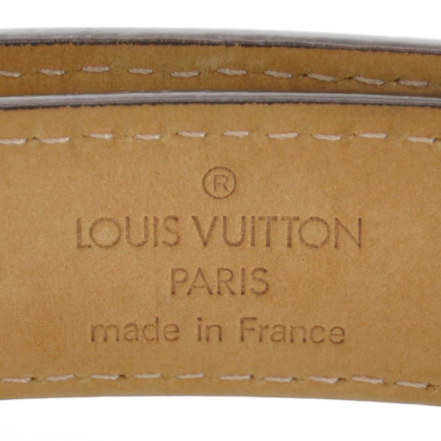 Louis Vuitton Leather Riveted Trunk Belt 90 36 3 of 8