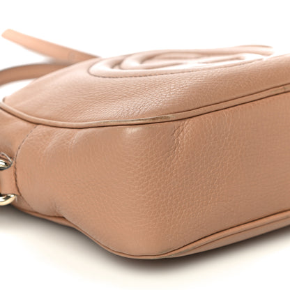 Gucci Pebbled Calfskin Small Soho Disco Bag Camelia 10 of 16