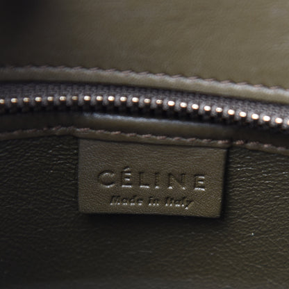 Celine Smooth Calfskin Nano Luggage Khaki 6 of 10