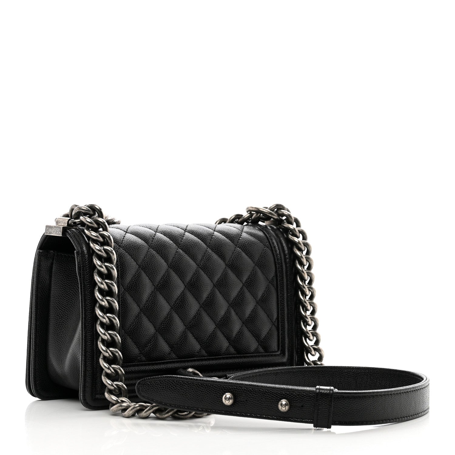 Chanel Caviar Quilted Small Boy Flap Black 3 of 10