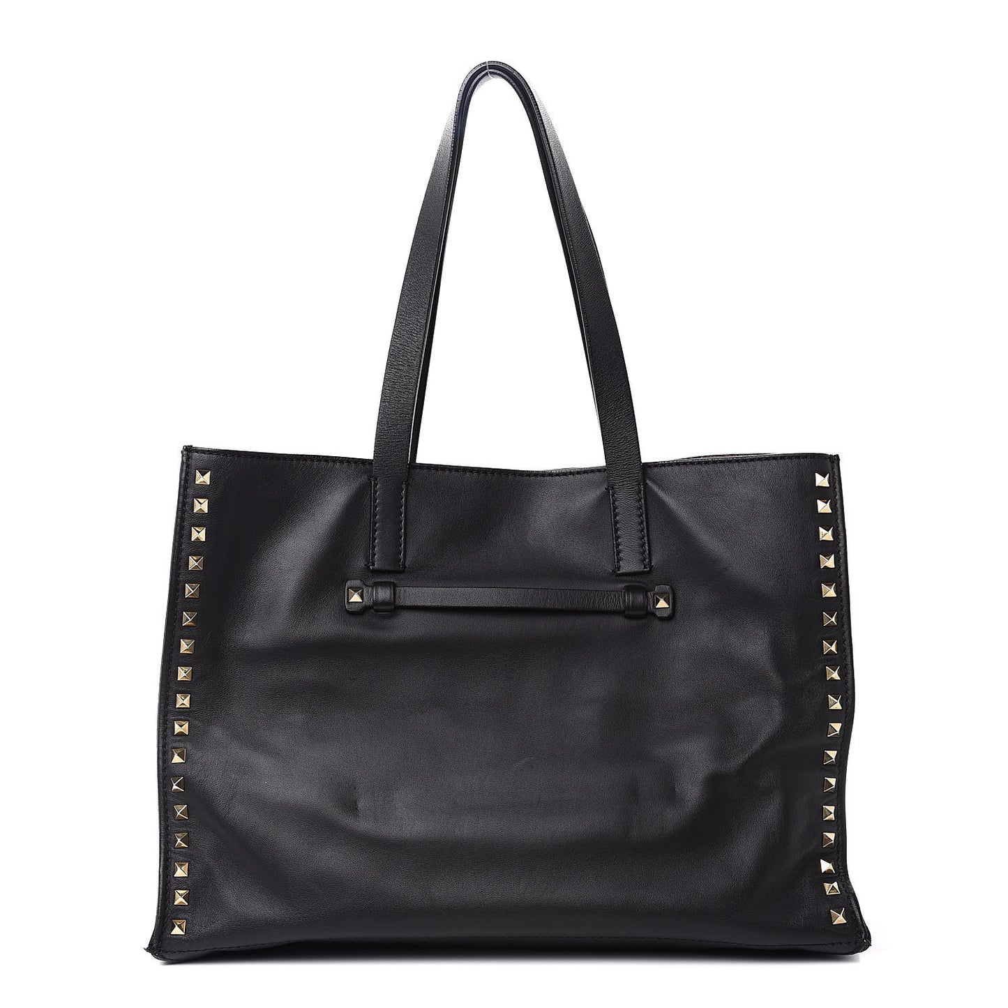 Nappa Medium Rockstud Soft Tote Black