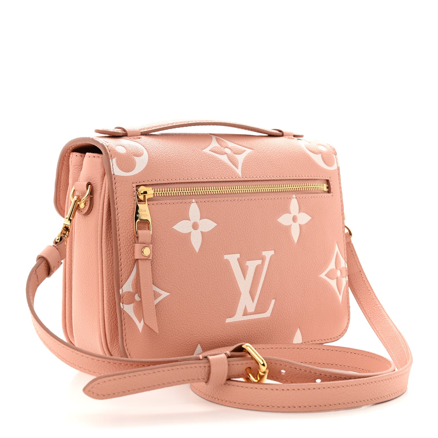 Louis Vuitton Empreinte Monogram Giant Pochette Metis Rose Trianon Cream 3 of 10