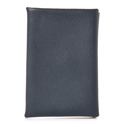Hermes Evercolor Calvi Card Case Bleu Ocean Bleu Paradis 1 of 8