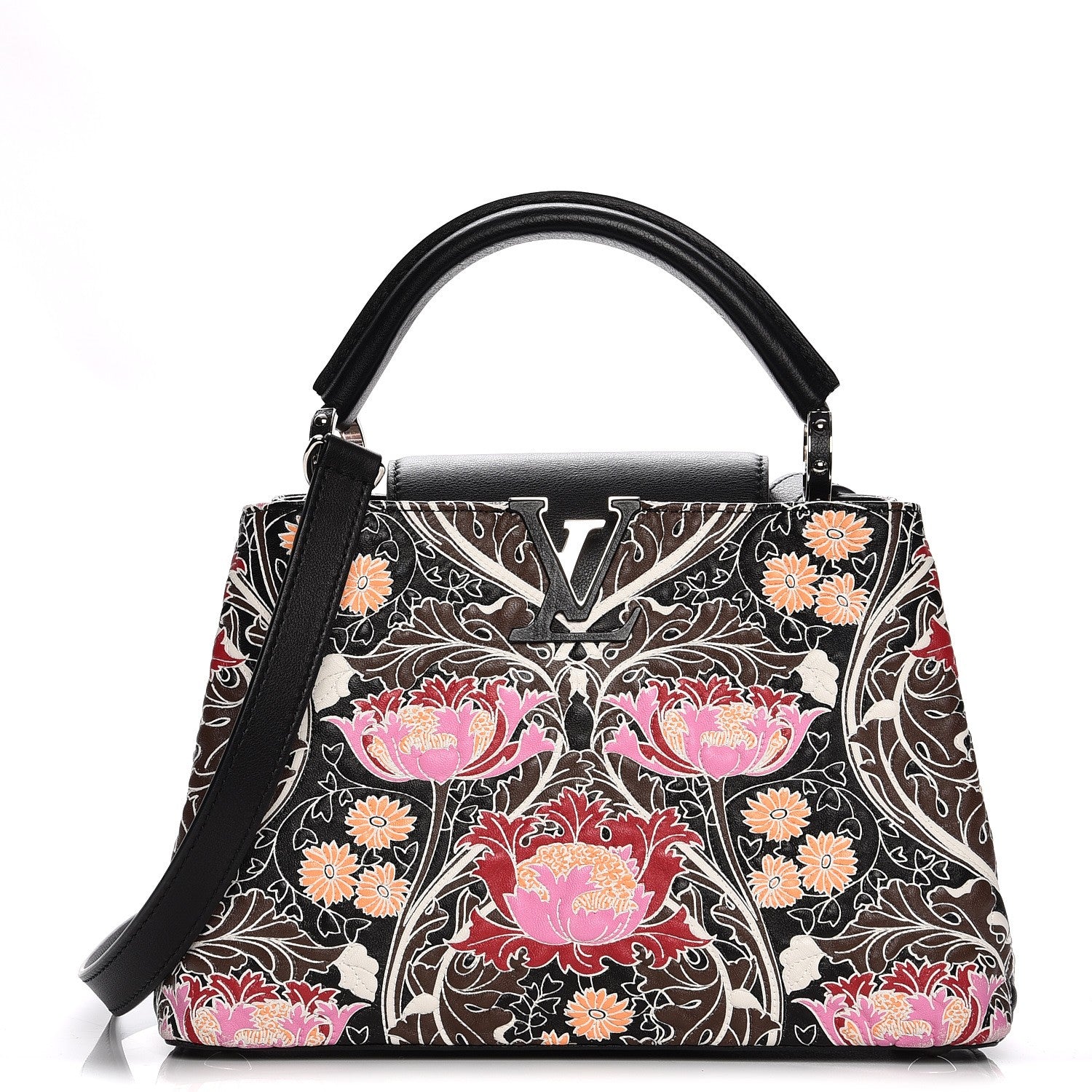 Louis Vuitton Lambskin Capucines BB Wildflowers Black 1 of 16