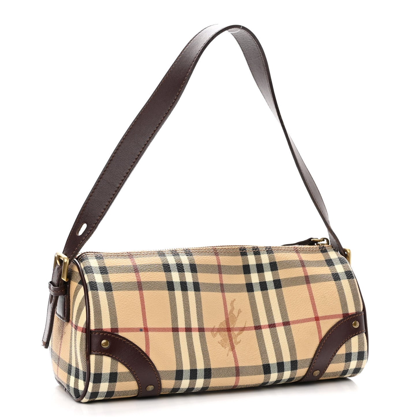 Haymarket Check Barrel Bag Brown