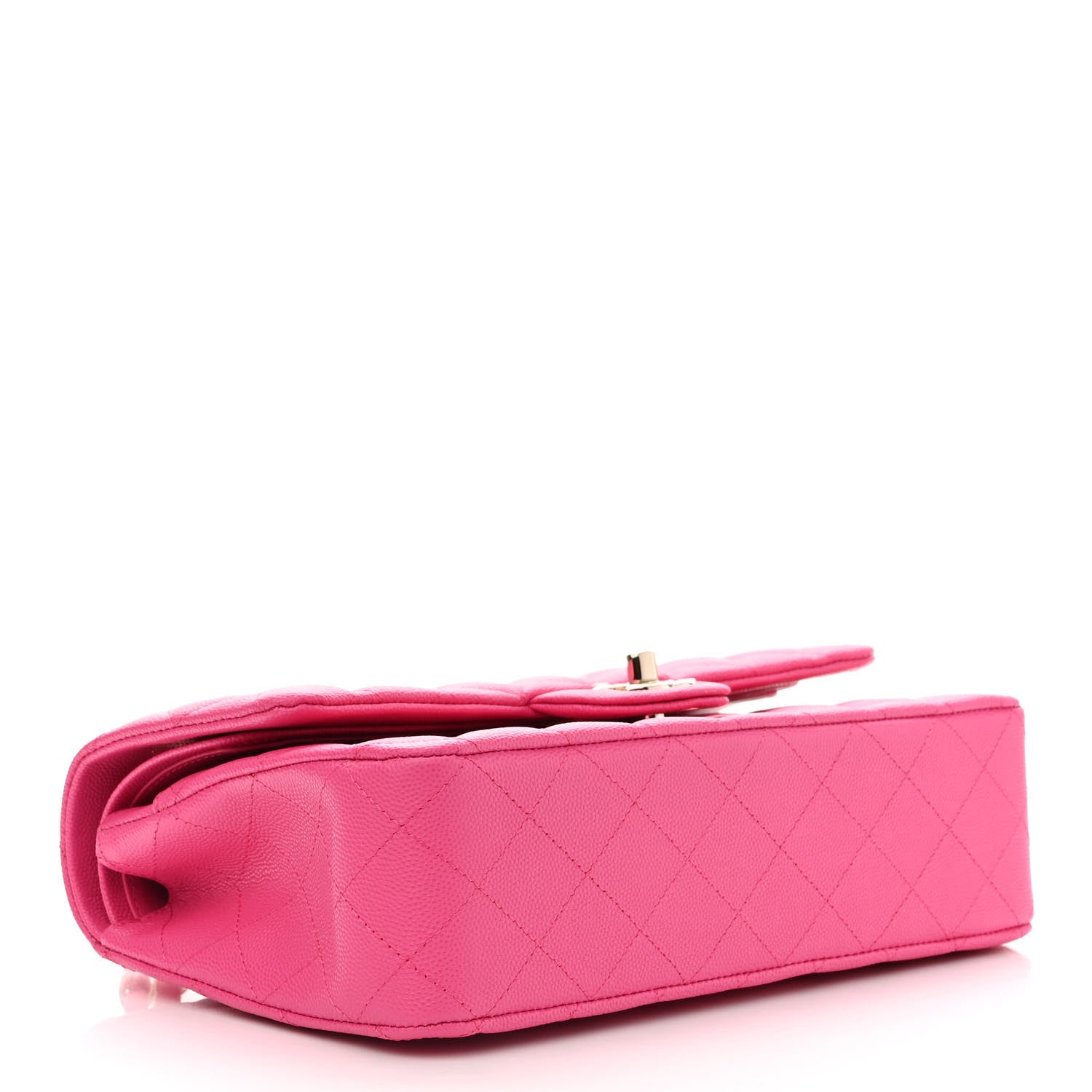 Chanel Caviar Quilted Medium Double Flap Dark Pink 4 of 11