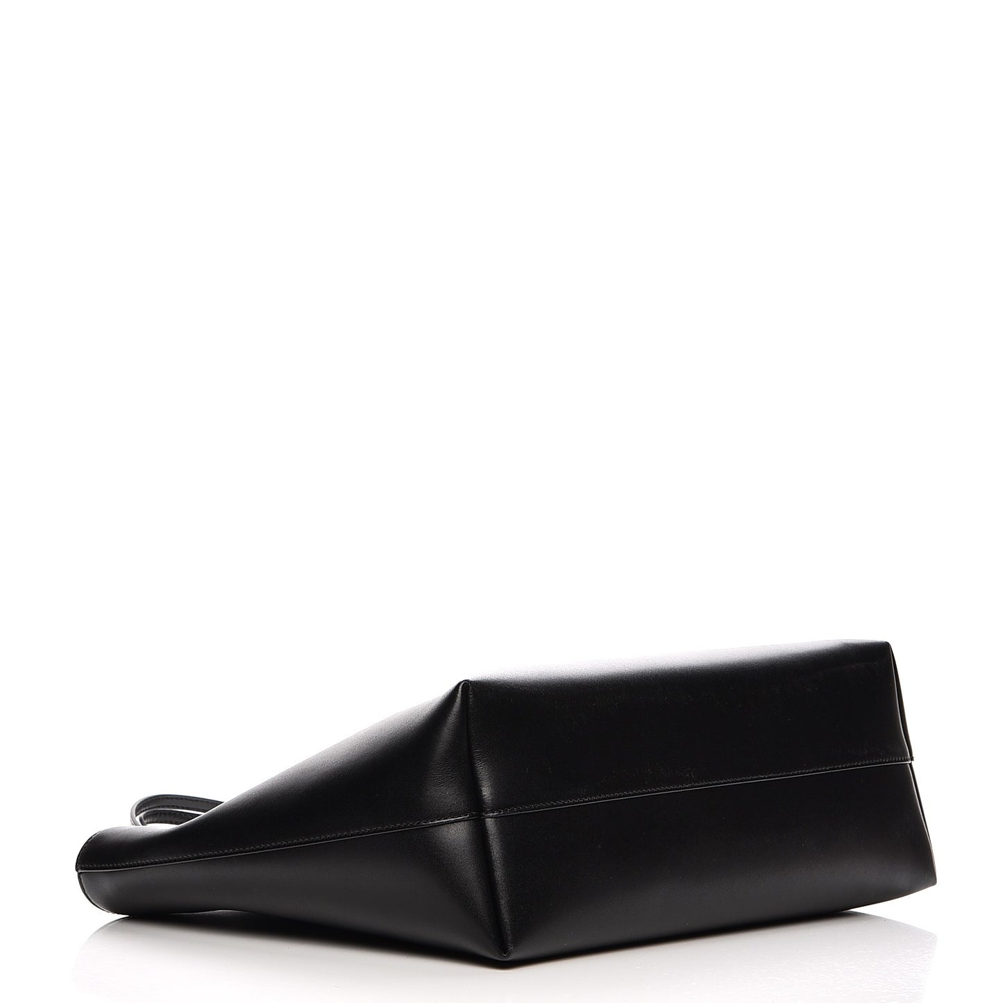 Vitello Liberty Lucido Metal Monster Eyes Medium Roll Tote Black