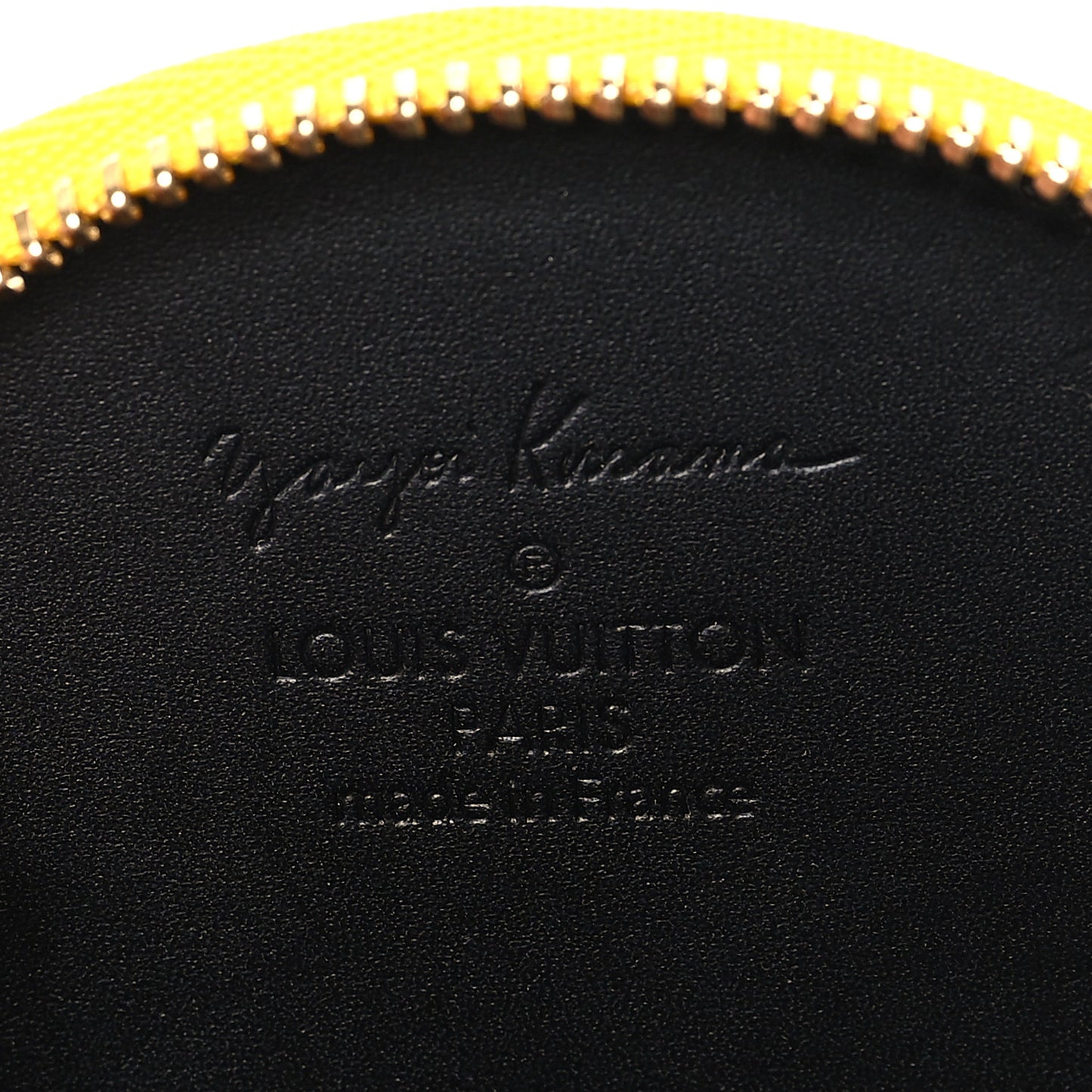 Vernis Kusama Infinity Dots Chapeau Coin Purse Yellow