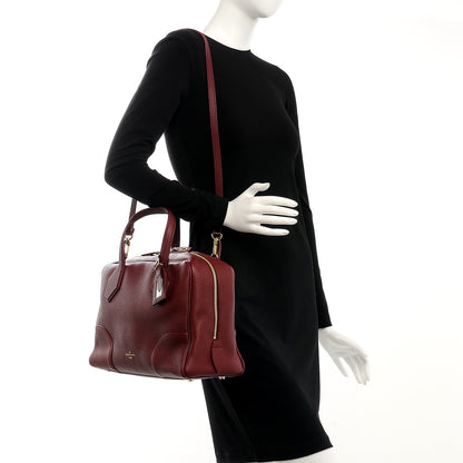 Louis Vuitton Taurillon Dora Ultra Soft MM Bordeaux 2 of 8