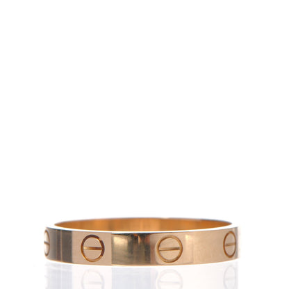 Cartier 18K Pink Gold 3.5mm LOVE Wedding Band Ring 60 9 3 of 5